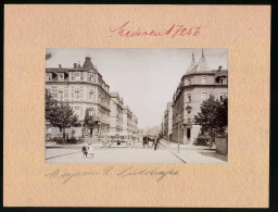 Fotografie Brück & Sohn Meissen, Ansicht Meissen I. Sa., Südstrasse Mit Fleischerei Richard Kraus, Pferdekarren  - Orte