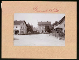 Fotografie Brück & Sohn Meissen, Ansicht Gauernitz A. D. Elbe, Herrschaftlicher Gasthof Mit Bäckerei Hermann Henning  - Places