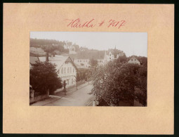 Fotografie Brück & Sohn Meissen, Ansicht Hartha I. Sa, Strassenpartie Am Kurbadhotel  - Lugares