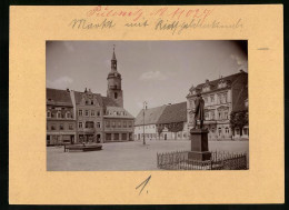 Fotografie Brück & Sohn Meissen, Ansicht Pulsnitz I. Sa., Partie Am Markt Mit Wäscherei Oswin Hantzsch, Rietschel De  - Orte