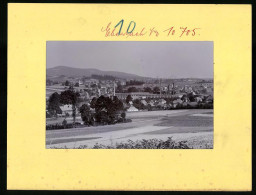 Fotografie Brück & Sohn Meissen, Ansicht Ebersbach / Oberlausitz, Ortsansicht Mit Der Fabrik Wünsche`s Erben  - Plaatsen