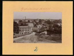 Fotografie Brück & Sohn Meissen, Ansicht Grossröhrsdorf I. Sa., Blick Auf Die Mühlstrasse Mit Blick Auf Den Schlot  - Lieux