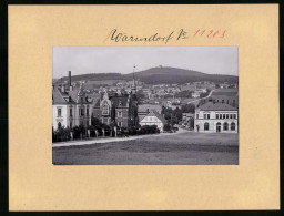 Fotografie Brück & Sohn Meissen, Ansicht Warnsdorf I. B., Blick Auf Die Döllinger Strasse Haus Nordböhmische Volkss  - Places