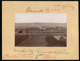 Fotografie Brück & Sohn Meissen, Ansicht Cossebaude, Blick Auf Das Eisenwerk G. Meurer, Eisenbahnschienen  - Lieux