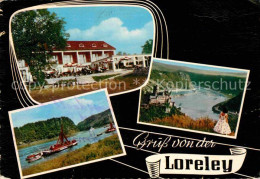 72862660 Loreley Lorelei Hotel Rheinpartie Schloss Felsen Blick Loreley - Loreley