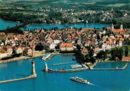 72862374 Lindau Bodensee Hafen Faehre Ferieninsel Fliegeraufnahme Lindau - Lindau A. Bodensee