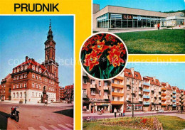 72862297 Prudnik Rathaus Einkaufszentrum Blumen Wohnblock Prudnik - Polen
