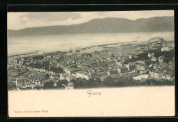 AK Fiume, Teilansicht Von Einer Anhöhe Mit Blick Auf Das Wasser  - Croazia