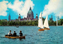 72862051 Hannover Blick Vom Maschsee Auf Das Rathaus Hannover - Hannover