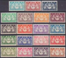 1945 French Guyana 207-225 MNH,MH Coat Of Arms & Flag 13,00 € - Briefmarken