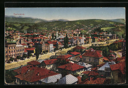 AK Sarajevo, Teilansicht Aus Der Vogelschau  - Bosnië En Herzegovina