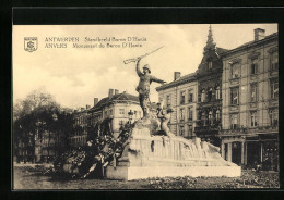 AK Anvers, Monument Du Baron D`Hanis  - Sonstige & Ohne Zuordnung