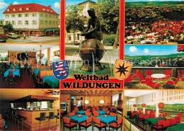 72862006 Bad Wildungen Eder Cafe Restaurant Gastraeume Bar Skulptur Brunnen Pano - Bad Wildungen