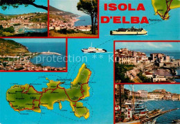 72861821 Insel Elba Landkarte Fliegeraufnahme Italien - Otros & Sin Clasificación