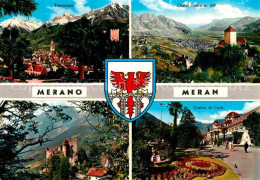 72861064 Meran Merano Panorama Schloss Tirol Brunnenburg Kurhaus Merano - Autres & Non Classés