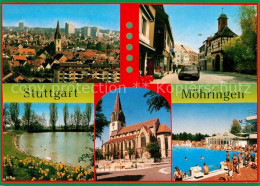 72860838 Moehringen Stuttgart Freibad Kirche Ortspartie Moehringen Stuttgart - Stuttgart