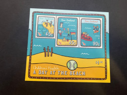 13-5-2024 (stamp) Mint (neuve) Mini-sheet - New Zelaand - A Day At The Beach - Blocks & Kleinbögen