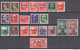 1945-47 VENEZIA GIULIA AMG VG - Serie Ordinaria 21 Valori - Francobolli Nuovi - MNH** - Andere & Zonder Classificatie