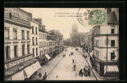 CPA Elbeuf, La Rue Saint Jean, Vue De La Rue  - Elbeuf