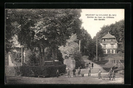 CPA Gruchet-le-Valasse, Entrée Du Haut Du Château Des Genêts  - Autres & Non Classés