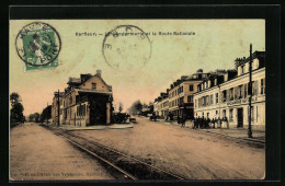 CPA Harfleur, La Gendarmerie Et La Route Nationale  - Harfleur