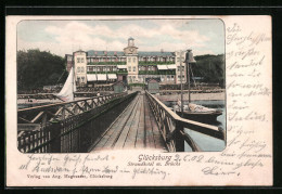 AK Glücksburg, Strandhotel Mit Brücke Und Segelbooten  - Glücksburg