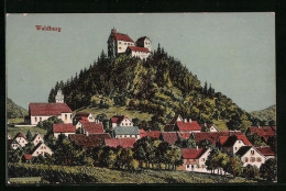 Künstler-AK Waldburg, Teilansicht Mit Burg  - Other & Unclassified