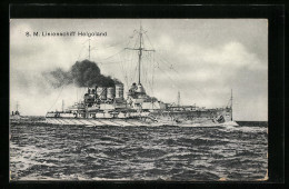 AK Kriegsschiff SM Linienschiff Helgoland  - Guerra