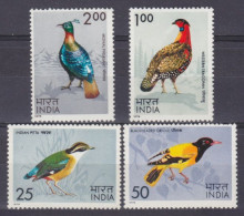 1975 India 625-628 Birds 13,00 € - Segler & Kolibris