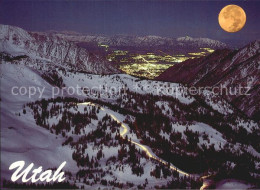 72590495 Utah_US-State Winter Wonderland With Moon - Sonstige & Ohne Zuordnung