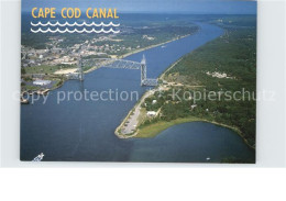 72583040 Cape Cod Mass. Cape Cod Canal Buzzards Bay Aerial View Cape Cod Mass. - Other & Unclassified