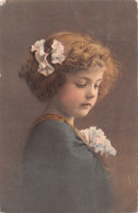 R299167 Girl With White Ribbon In Hair And Clothes. The Overseas Industrial Agen - Wereld