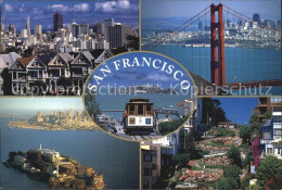 72582861 San_Francisco_California Lombard-Street Alcatraz Golden-Gate-Bridge Cab - Otros & Sin Clasificación