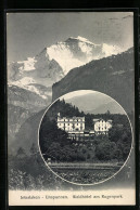 AK Interlaken-Unspunnen, Waldhôtel Am Rugenpark Mit Bergpanorama  - Wald