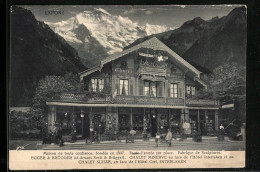 AK Interlaken, Chalet Suisse, En Face De L`Hôtel Cerf  - Interlaken