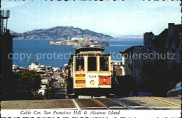 72582845 San_Francisco_California Cable Car Hill And Alcatraz - Autres & Non Classés