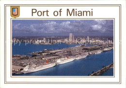 72582822 Miami_Beach Fliegeraufnahme Hafen - Andere & Zonder Classificatie