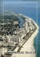 72582816 Miami_Beach Fliegeraufnahme Strand Und Hotels - Autres & Non Classés