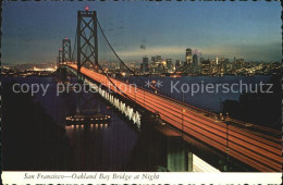 72582794 San_Francisco_California Oakland Bay Bridge At Night - Sonstige & Ohne Zuordnung