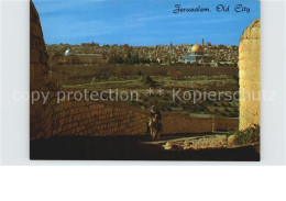 72582495 Jerusalem Yerushalayim Old City View From Mount Of Olives The Wall Temp - Israel