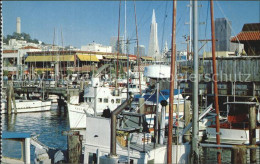 72582222 San_Francisco_California Fishermans Wharf Hafen And Skyline - Autres & Non Classés