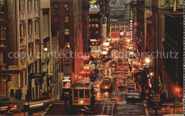 72582209 San_Francisco_California Busy Cable Cars At Night Powell Street Hill - Other & Unclassified