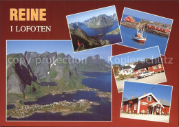 72580131 Reine Lofoten Fliegeraufnahme Teilansichten Reine Lofoten Insel - Norway