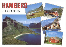 72580093 Ramberg Fredvang Lofoten Fliegeraufnahme Teilansichten Fredvang Lofoten - Norway