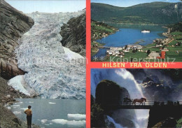 72576683 Olden Nordfjord Briksdalsbreen Gletscher Fjord Wasserfall Olden Nordfjo - Noruega