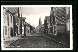 AK Freiburg A. D. Elbe, Strassenpartie Mit Blick Auf Die Kirche  - Sonstige & Ohne Zuordnung