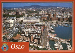 72576644 Oslo Norwegen Hafen Rathaus Blick Ueber Die Stadt Fliegeraufnahme Aales - Noruega