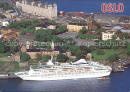 72576538 Oslo Norwegen Akershus Festning Og Slott Castle Schloss Passagierdampfe - Norvège