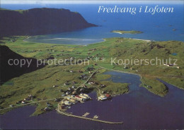 72576520 Fredvang Fliegeraufnahme Fredvang Lofoten Insel - Norwegen