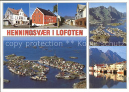 72576501 Henningsvaer Ortsmotive Hafen Fliegeraufnahme Aalesund - Norway